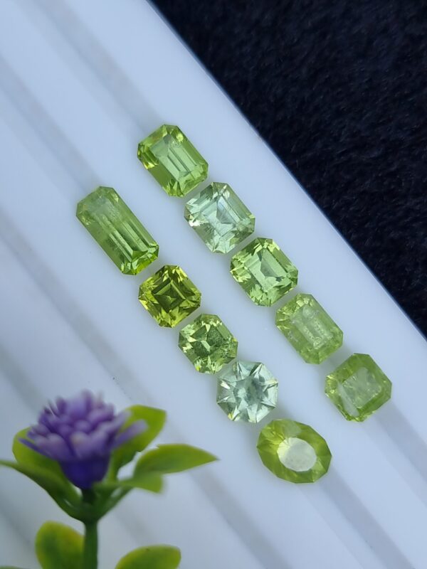 Peridot Stone Lot  Faceted Loose From Pakistan | 8.72 ct - Image 4