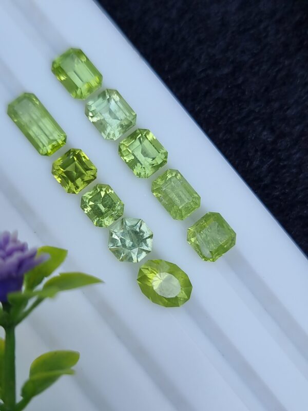 Peridot Stone Lot  Faceted Loose From Pakistan | 8.72 ct - Image 5