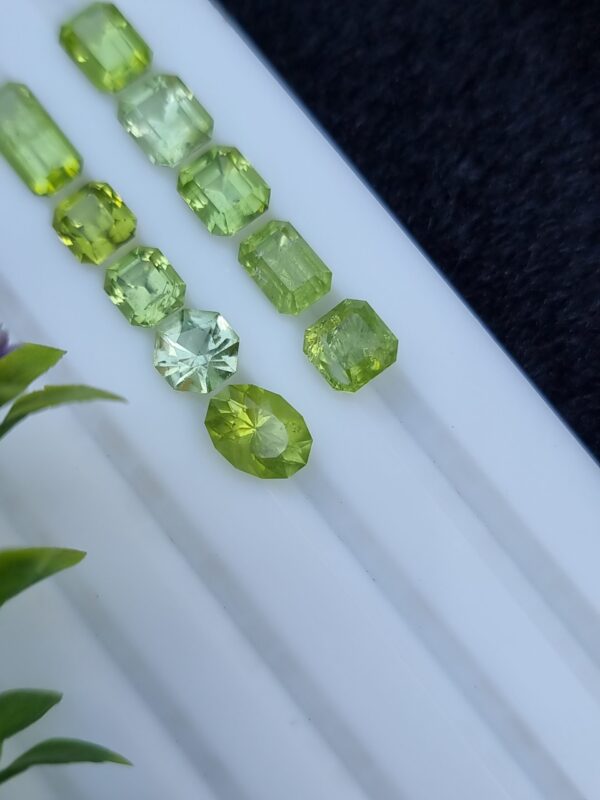 Peridot Stone Lot  Faceted Loose From Pakistan | 8.72 ct - Image 6