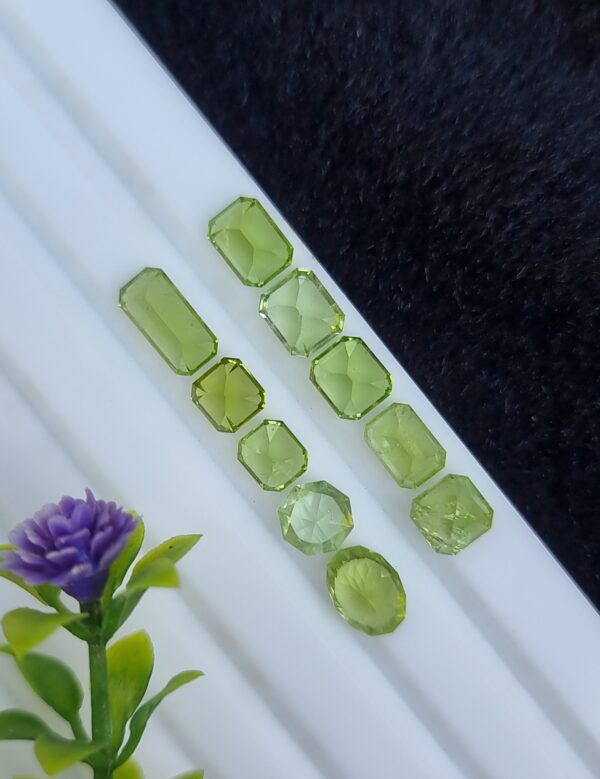 Peridot Stone Lot  Faceted Loose From Pakistan | 8.72 ct - Image 7