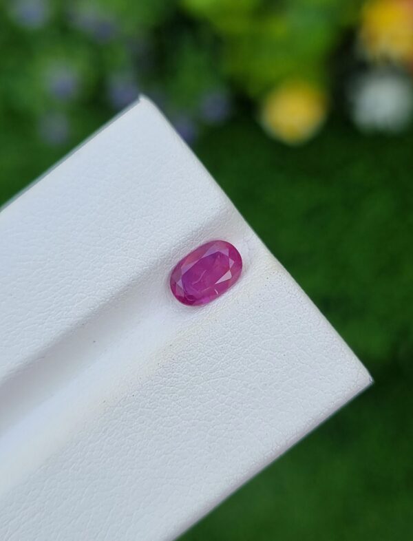 Pink Sapphire Stone Loose Oval Faceted From Afghanistan | 0.84 ct - Image 2
