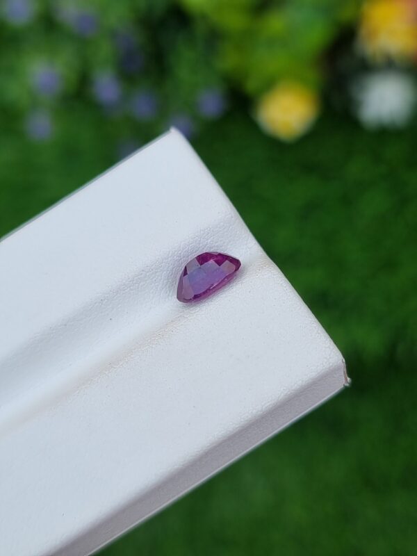 Sapphire Stone Pinkish Purple Loose Oval Faceted From Afghanistan | 1.60 ct - Image 3