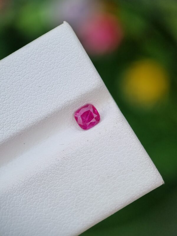 Ruby Stone Natural Unheated Untreated Cushion From Afghanistan | 0.48 ct