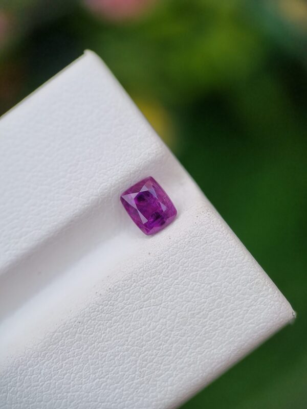 Sapphire Stone Pinkish Purple Loose Cushion Faceted From Afghanistan | 0.86 ct - Image 2