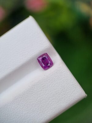 Sapphire Stone Pinkish Purple Loose Cushion Faceted From Afghanistan | 0.86 ct