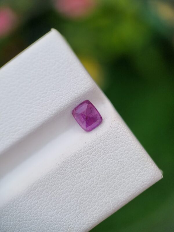 Sapphire Stone Pinkish Purple Loose Cushion Faceted From Afghanistan | 0.86 ct - Image 4