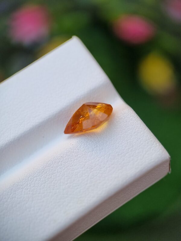 Clinohumite Stone Natural Loose Faceted Pear Shape From Tajikistan | 3.10 ct - Image 4