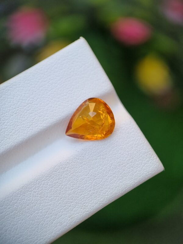 Clinohumite Stone Natural Loose Faceted Pear Shape From Tajikistan | 3.10 ct - Image 5