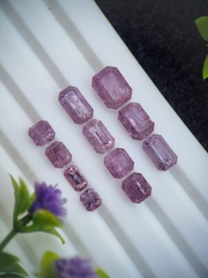 Spinel Stone Lot Pinkish Purple Loose Faceted From Badakhshan Afghanistan | 12.34 ct