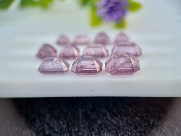 Spinel Stone Lot Pinkish Purple Loose Faceted From Badakhshan Afghanistan | 12.34 ct - Image 7
