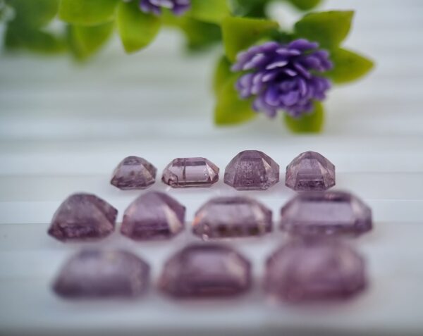Spinel Stone Lot Pinkish Purple Loose Faceted From Badakhshan Afghanistan | 12.34 ct - Image 9