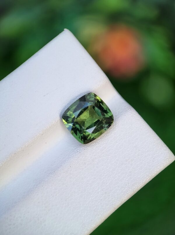 Apatite Stone Green Cushion Shape From Brazil 3.40 ct - Image 2