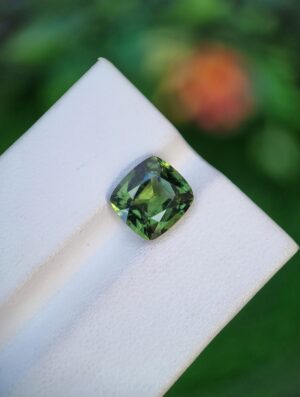 Apatite Stone Green Cushion Shape From Brazil 3.40 ct