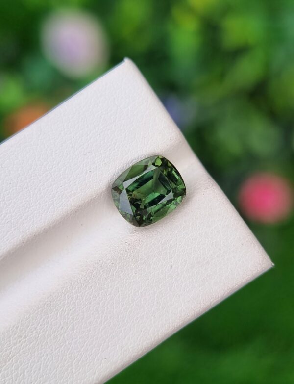 Apatite Stone Green Cushion Shape From Brazil 3.71 ct - Image 2