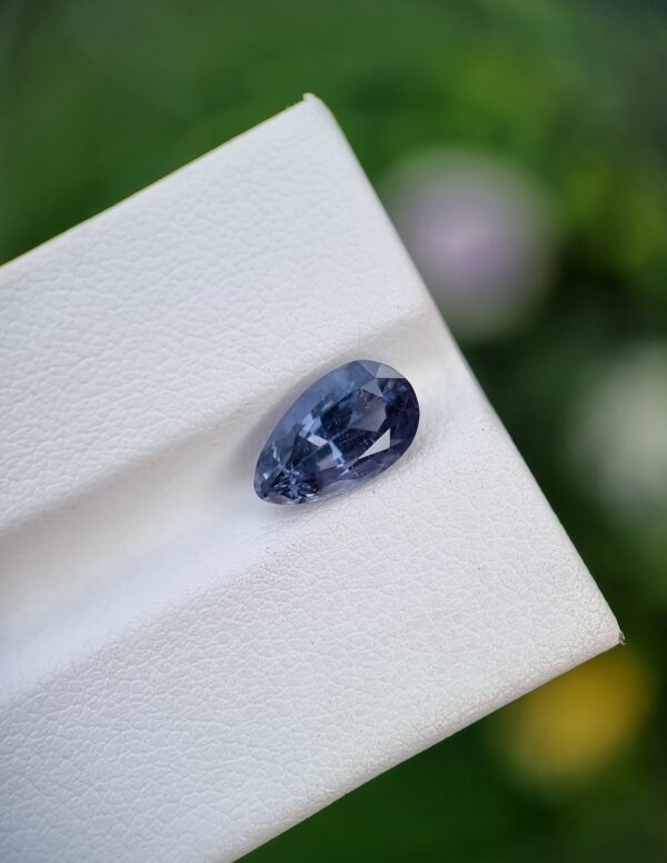 Spinel Stone Pear Shape Violetish Blue From Badakhshan Afghanistan | 2.12 ct