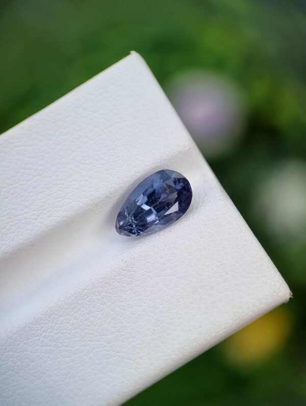 Spinel Stone Pear Shape Violetish Blue From Badakhshan Afghanistan | 2.12 ct - Image 2