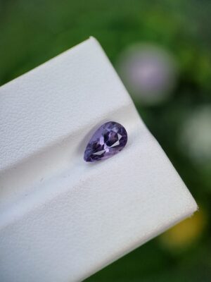 Spinel Stone Bluish Violet Pear Shape From Badakhshan Afghanistan | 1.29 ct