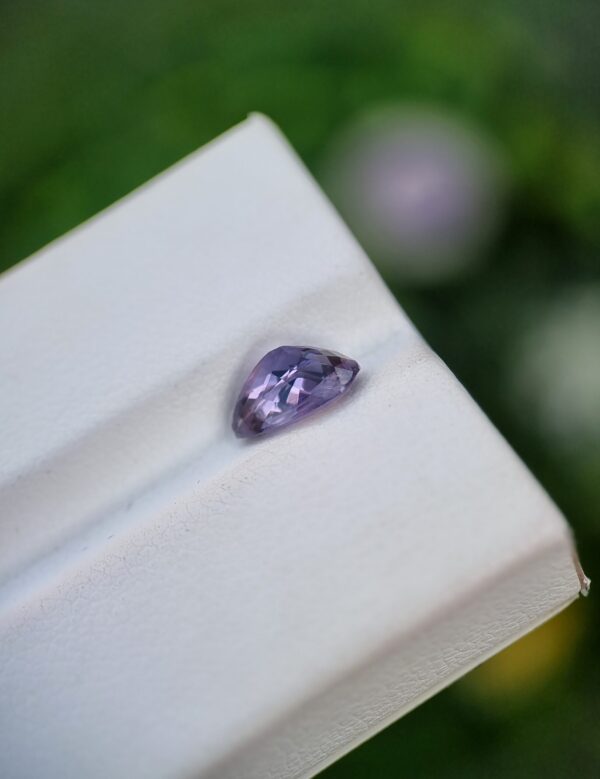 Spinel Stone Bluish Violet Pear Shape From Badakhshan Afghanistan | 1.29 ct - Image 3