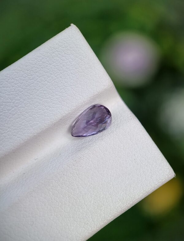 Spinel Stone Bluish Violet Pear Shape From Badakhshan Afghanistan | 1.29 ct - Image 5