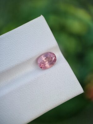 Sapphire Stone Orangish Pink Oval Shape From Kashmir | 1.71 ct