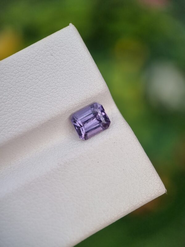 Spinel Stone Emerald Cut Bluish Violet From Afghanistan | 1.08 ct - Image 2