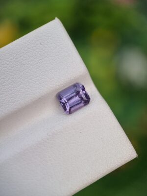 Spinel Stone Emerald Cut Bluish Violet From Afghanistan | 1.08 ct