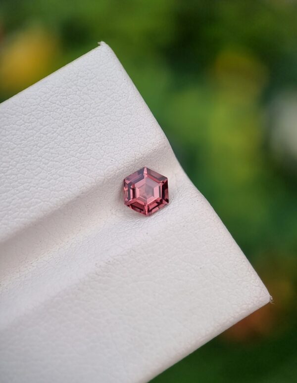 Spinel Stone Hexagonal Loupe Clean Orangish Red From Afghanistan | 0.60 ct - Image 2