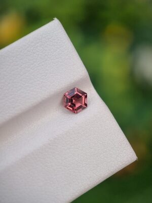 Spinel Stone Hexagonal Loupe Clean Orangish Red From Afghanistan | 0.60 ct