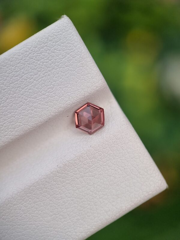 Spinel Stone Hexagonal Loupe Clean Orangish Red From Afghanistan | 0.60 ct - Image 4
