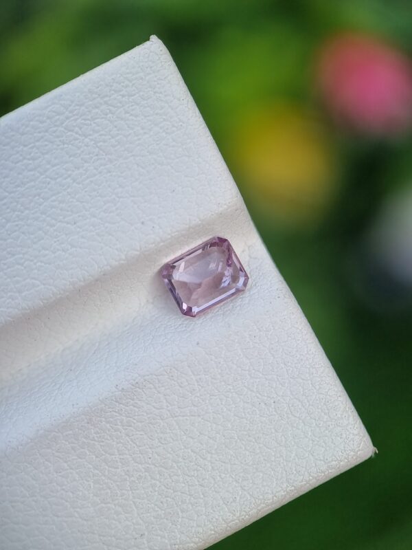 Spinel Stone Pinkish Purple Emerald Cut From Afghanistan | 0.70 ct - Image 4