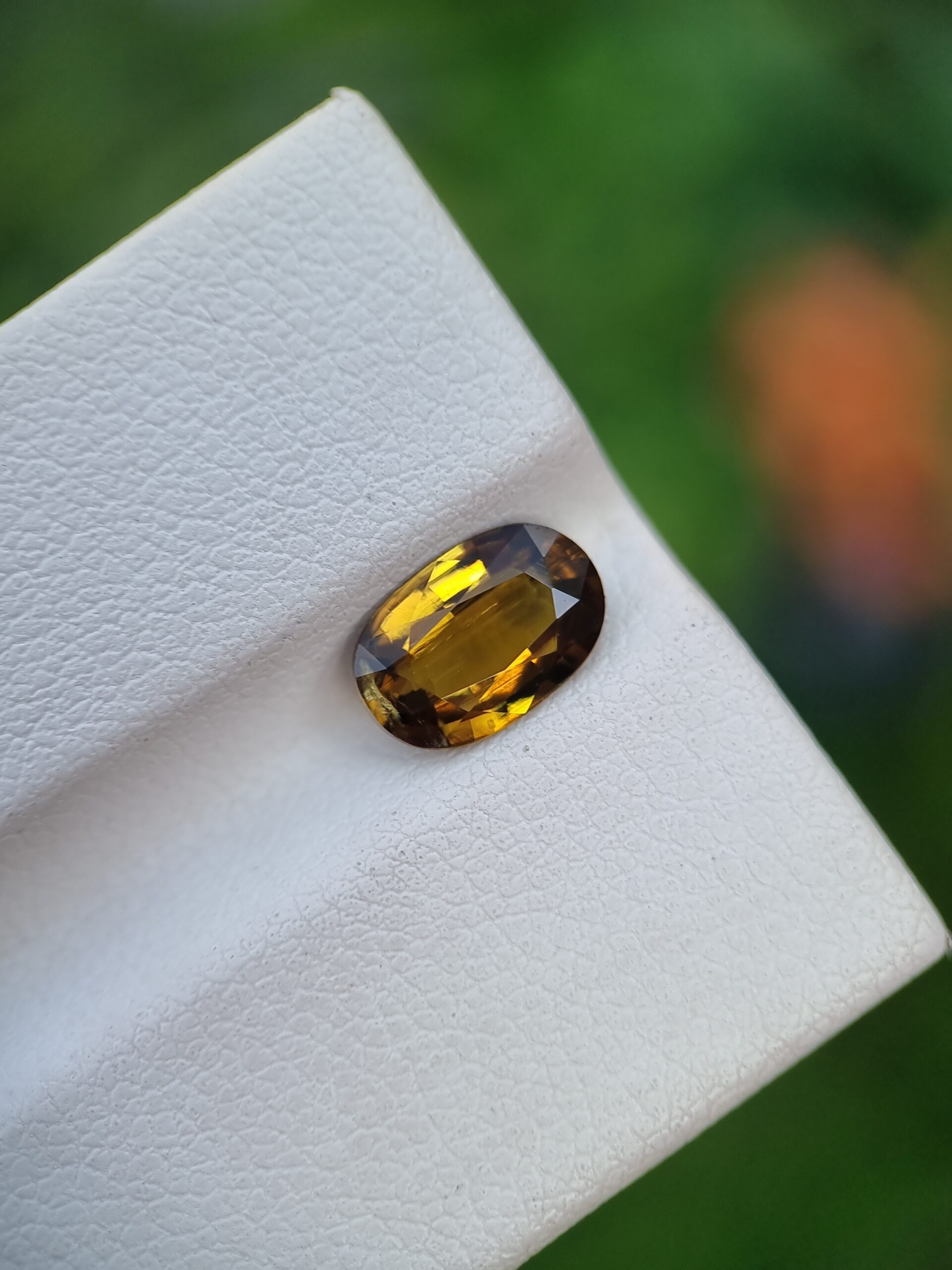Epidote Gemstone Loose | Faceted | Natural | From Pakistan | 1.48 ct