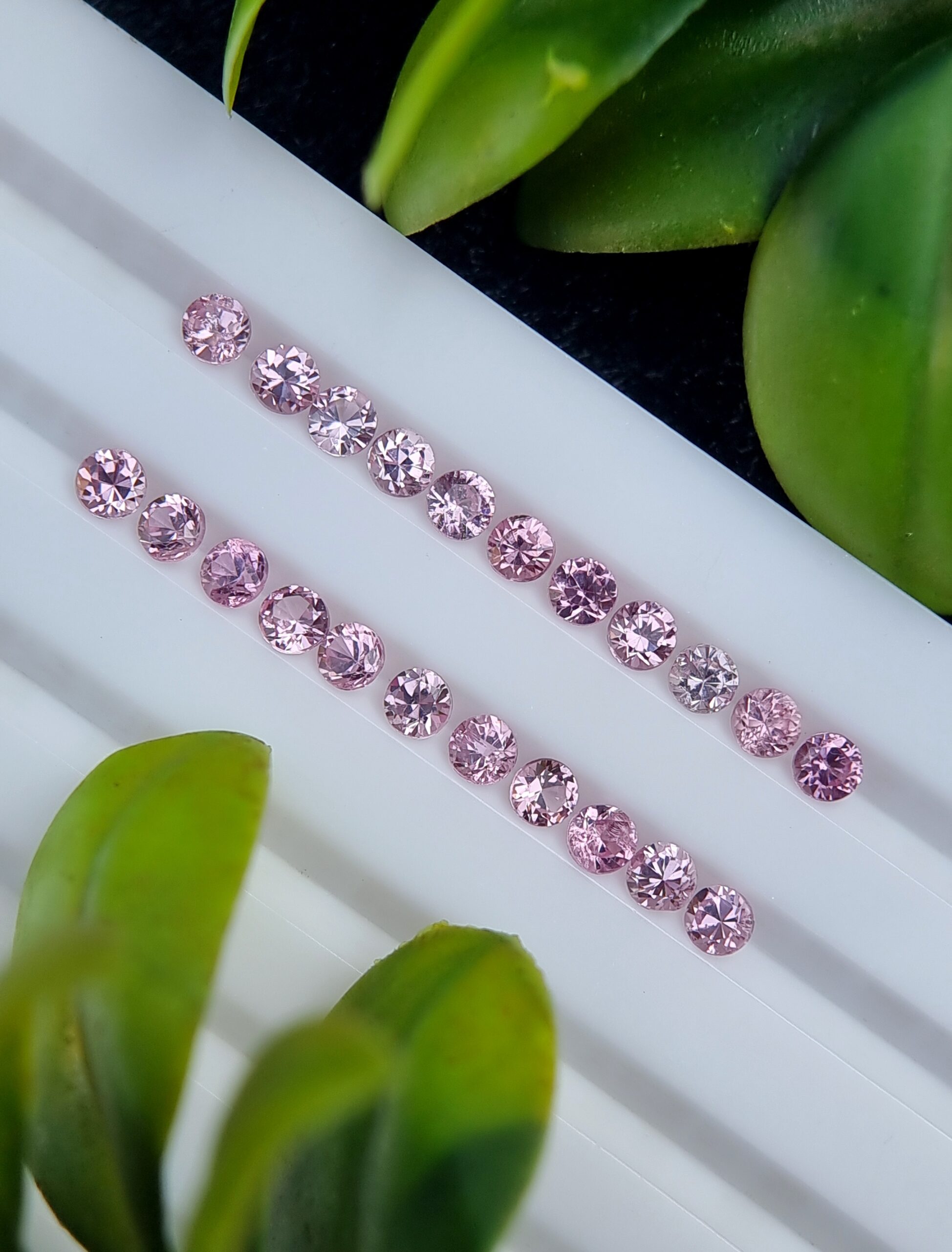 Elegance Redefined: 3.02 ct Pink Spinel Calibrated Gemstones from Tajikistan