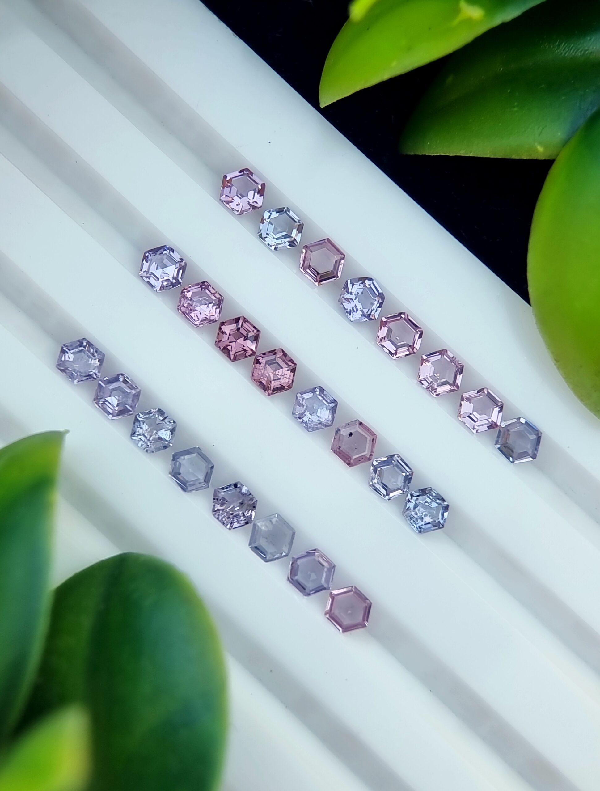 Calibrated 3.07 ct Lot of 24 Natural Purple & Violet Spinel Stones