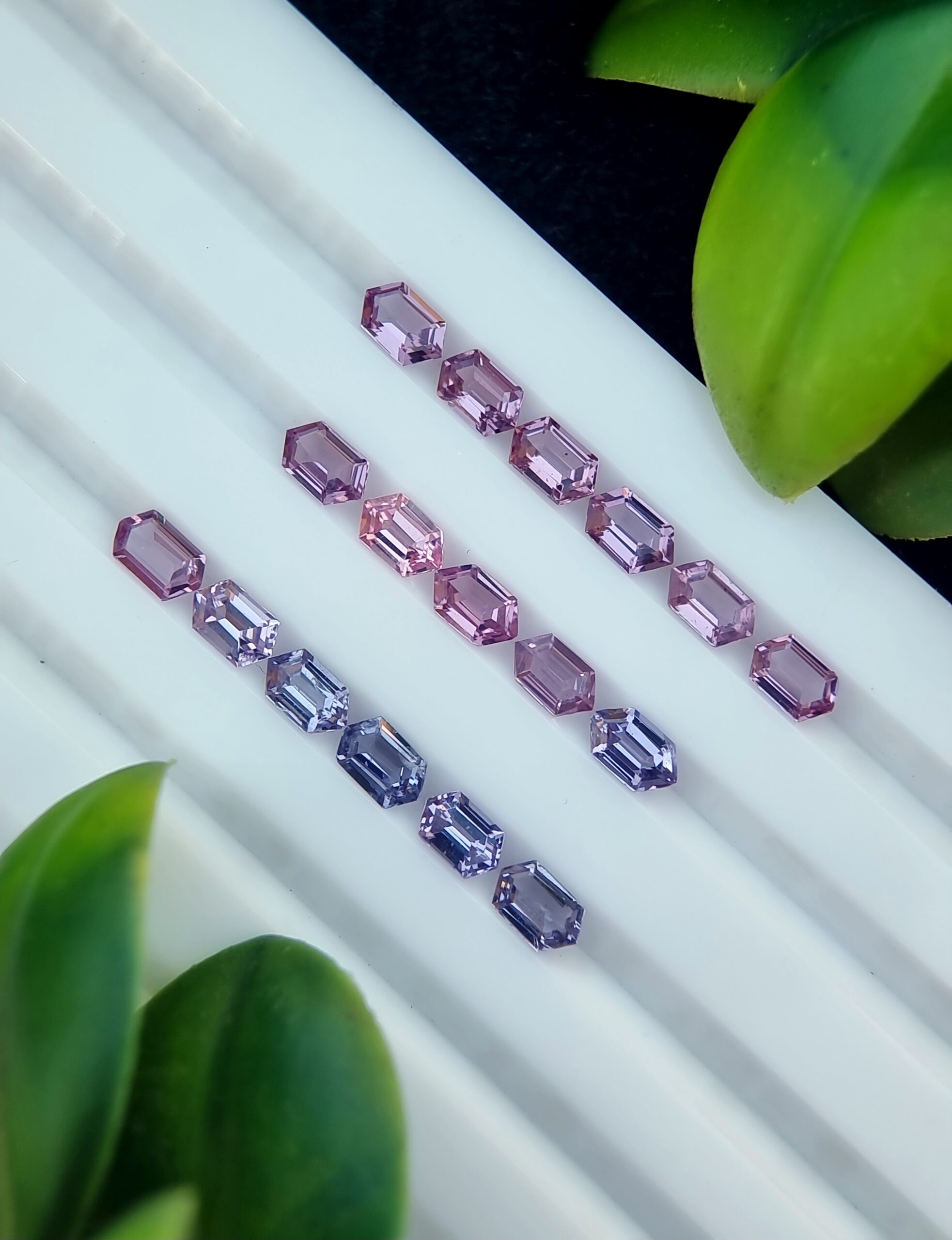 Calibrated Lot of 17 Natural Purple & Violet Spinel Stones, 4.23 ct
