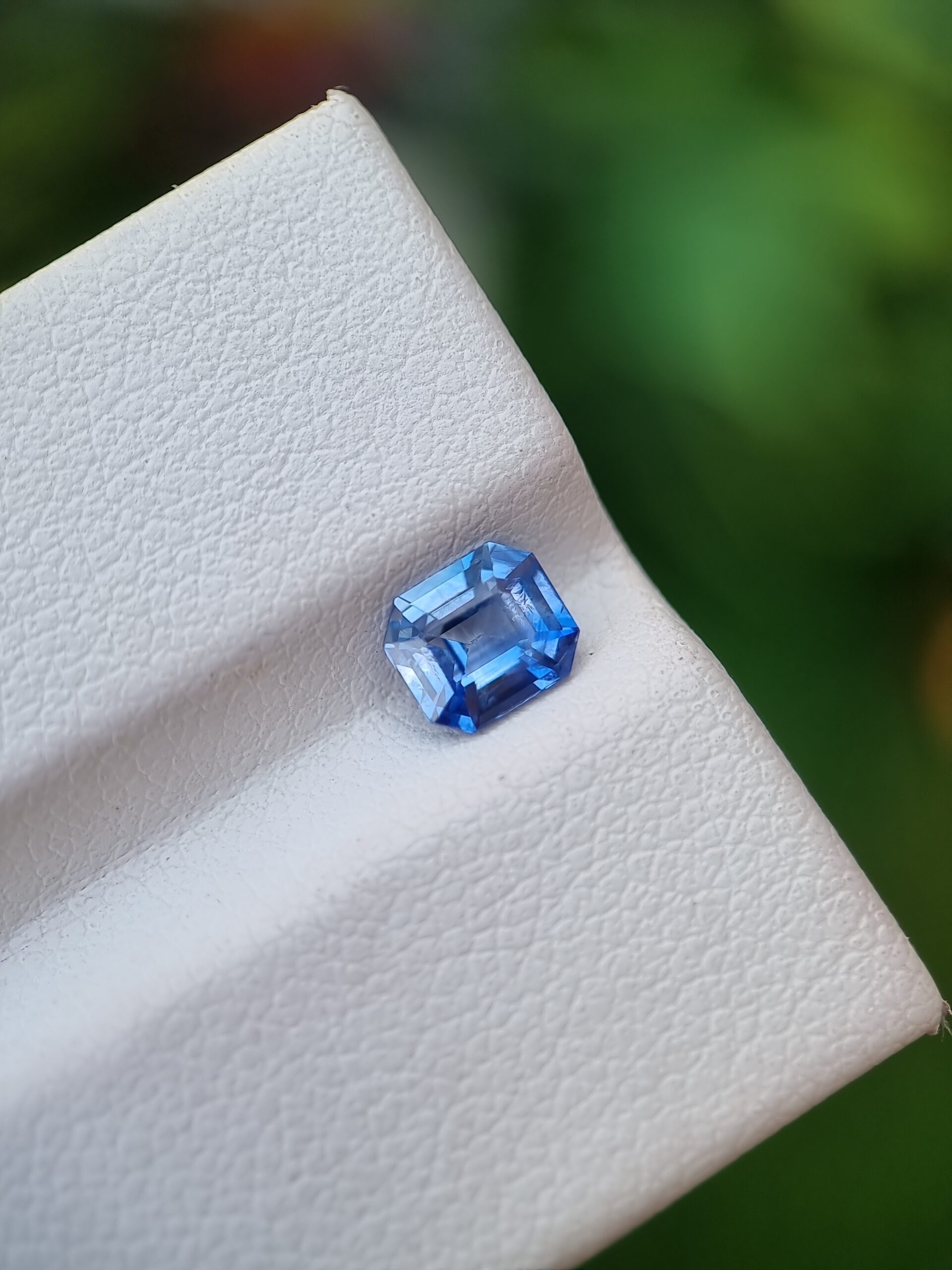Natural Certified Sapphire - Light Blue Emerald Cut Gemstone | 0.81 ct
