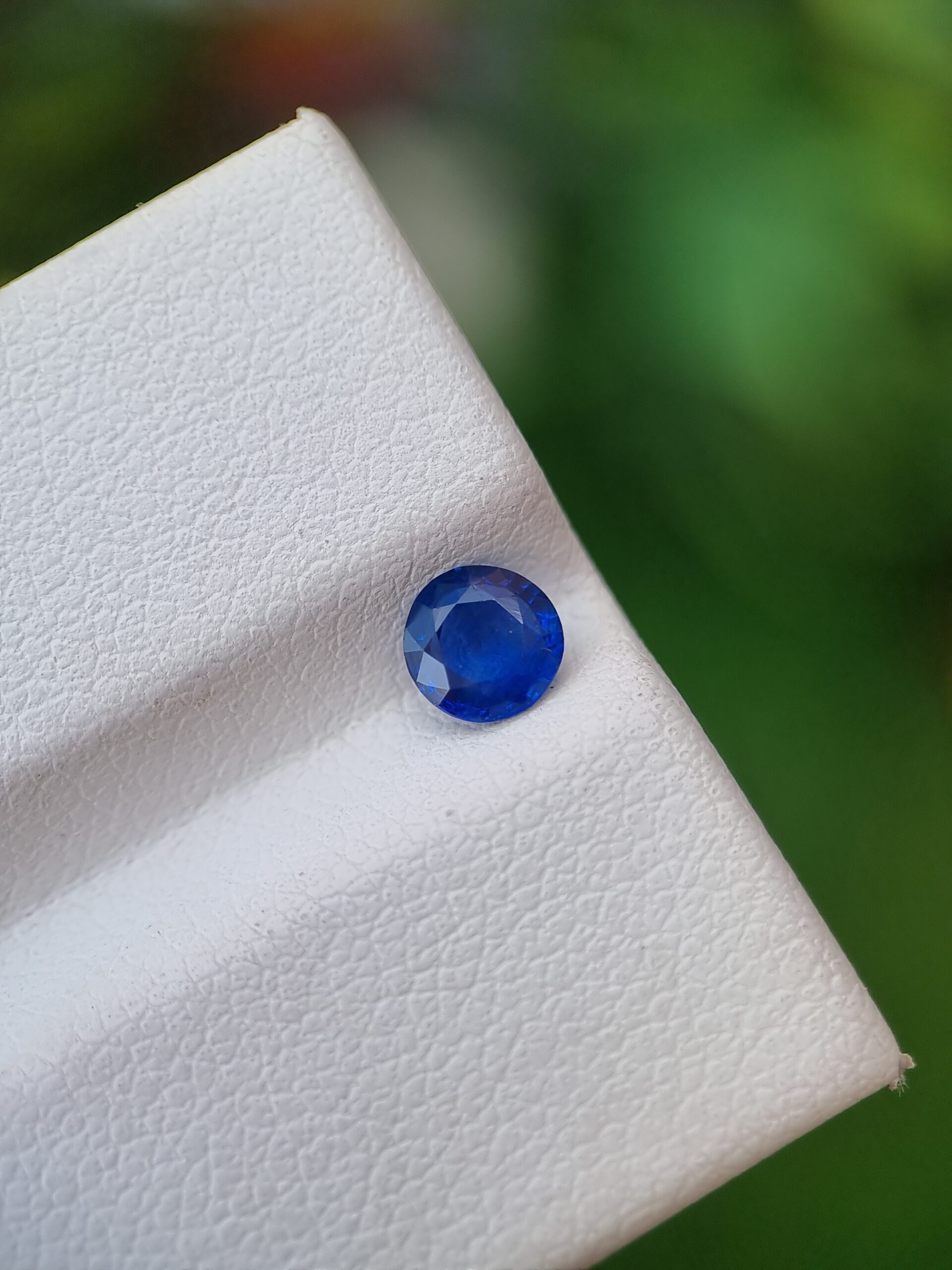 Genuine 0.54 ct Natural Blue Sapphire Gemstone | Round Shape | Certified
