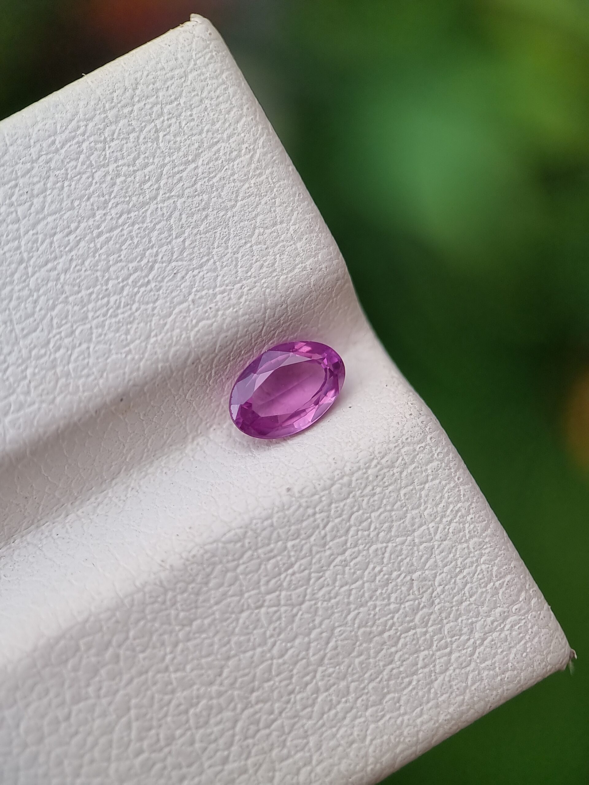 0.56 ct Natural Pink Sapphire Oval Cut | Loupe Clean | Untreated | Certified