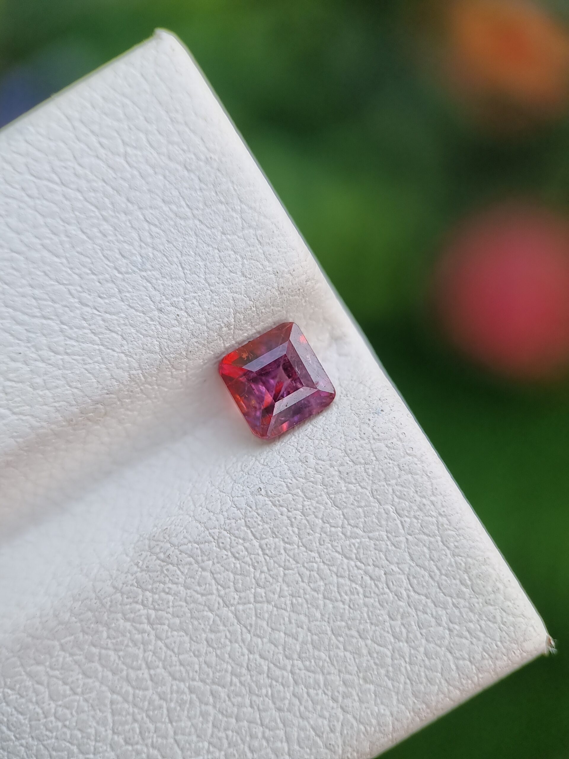 0.65 ct Natural Reddish Pink Sapphire - Cushion Cut Gemstone | Certified