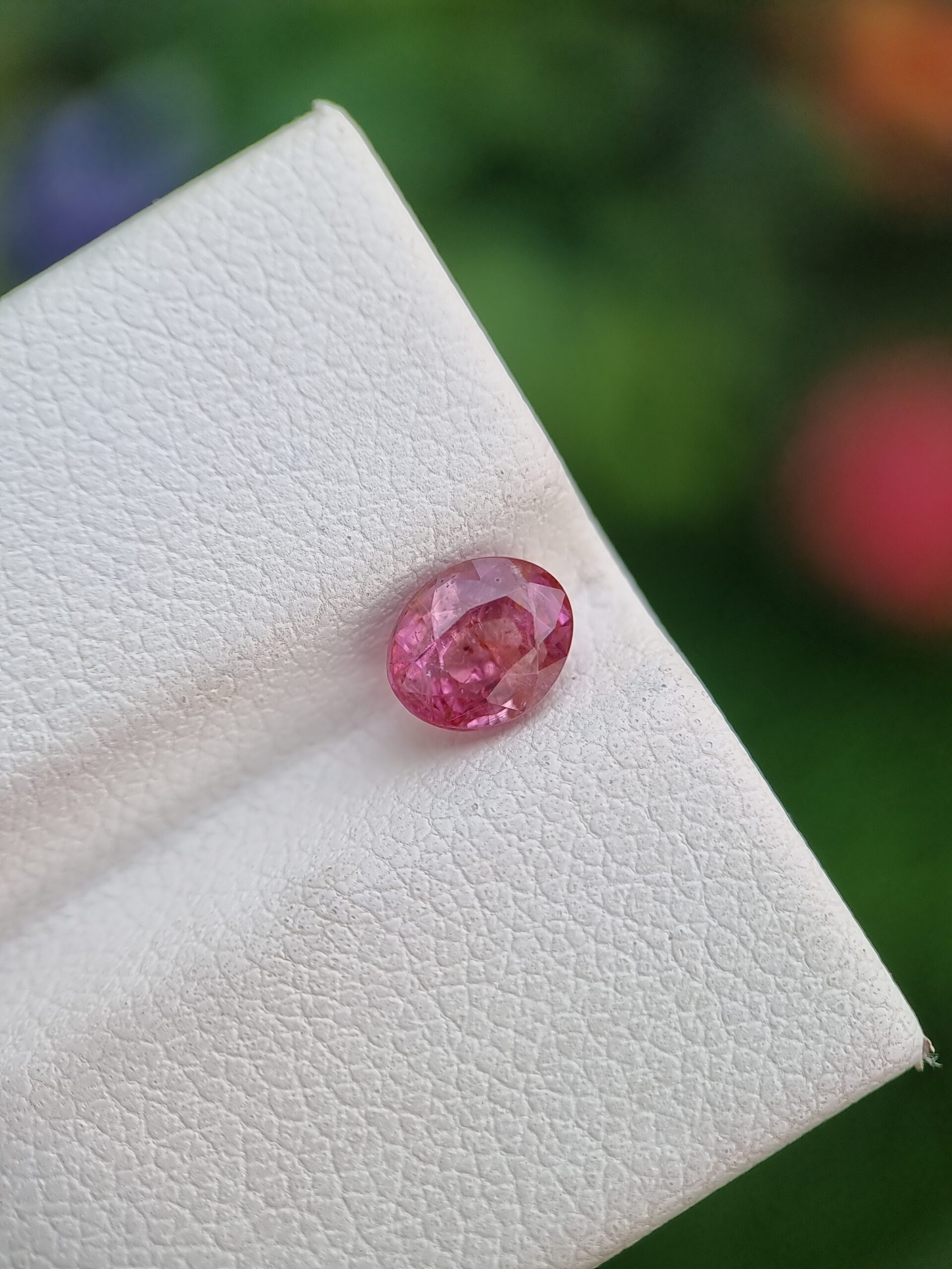 Exquisite 1.01 ct Deep Pink Natural Sapphire Gemstone