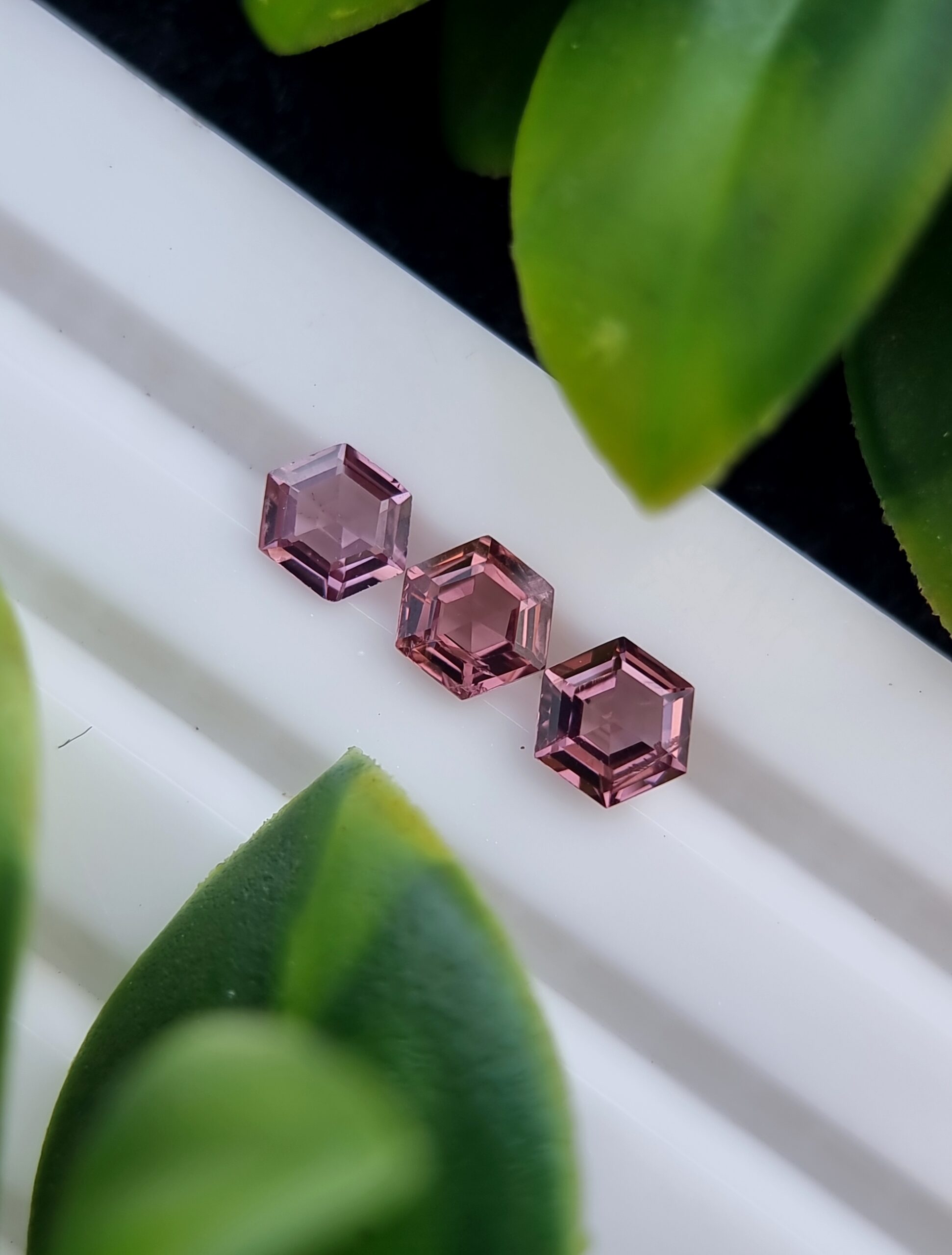 Lustrous Reddish Purple Natural Spinel Trio: 3 Stones | Calibrated | 1.29 ct