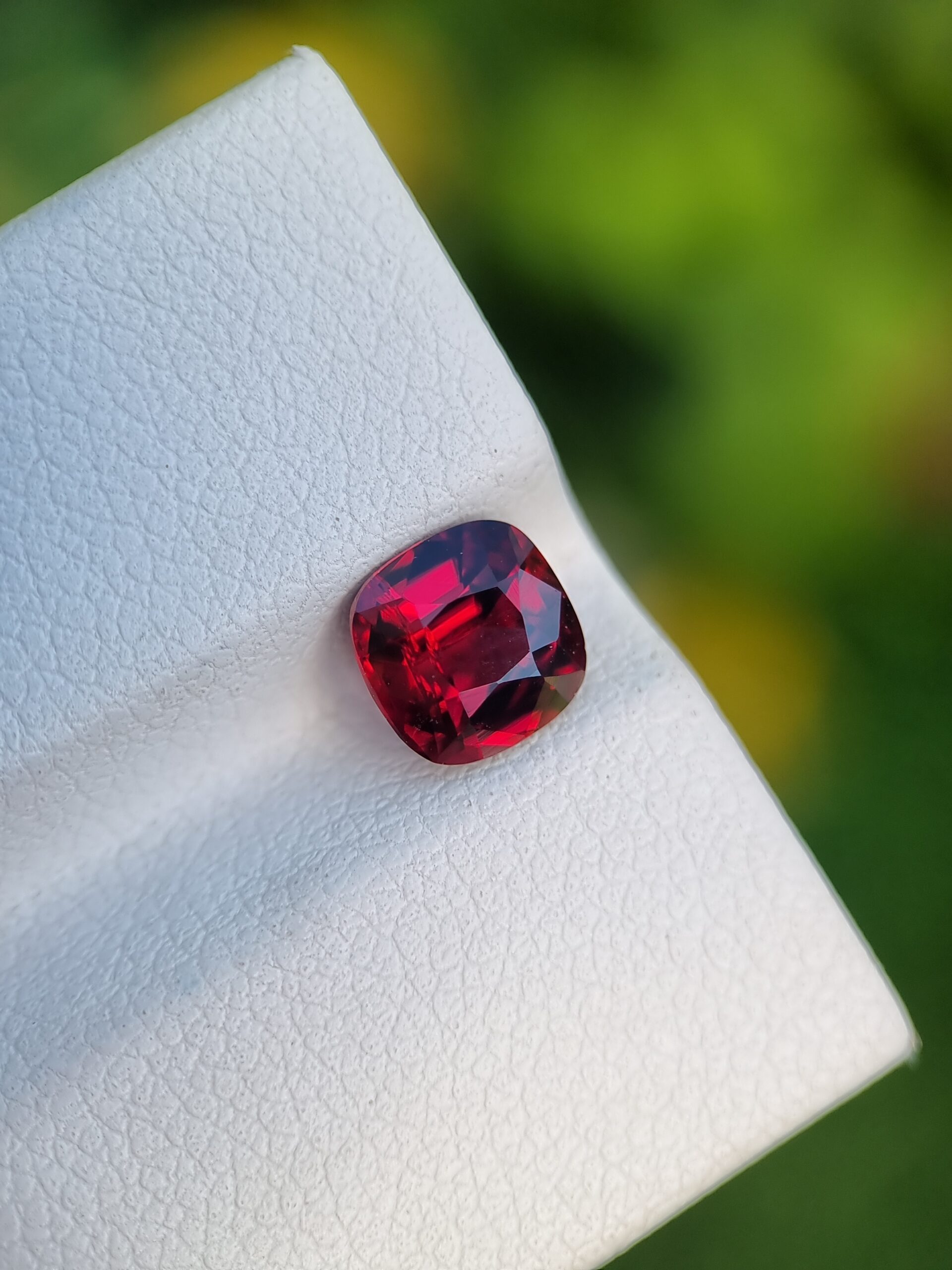 Charming 1.49 ct Cushion-Cut Garnet from Afghanistan