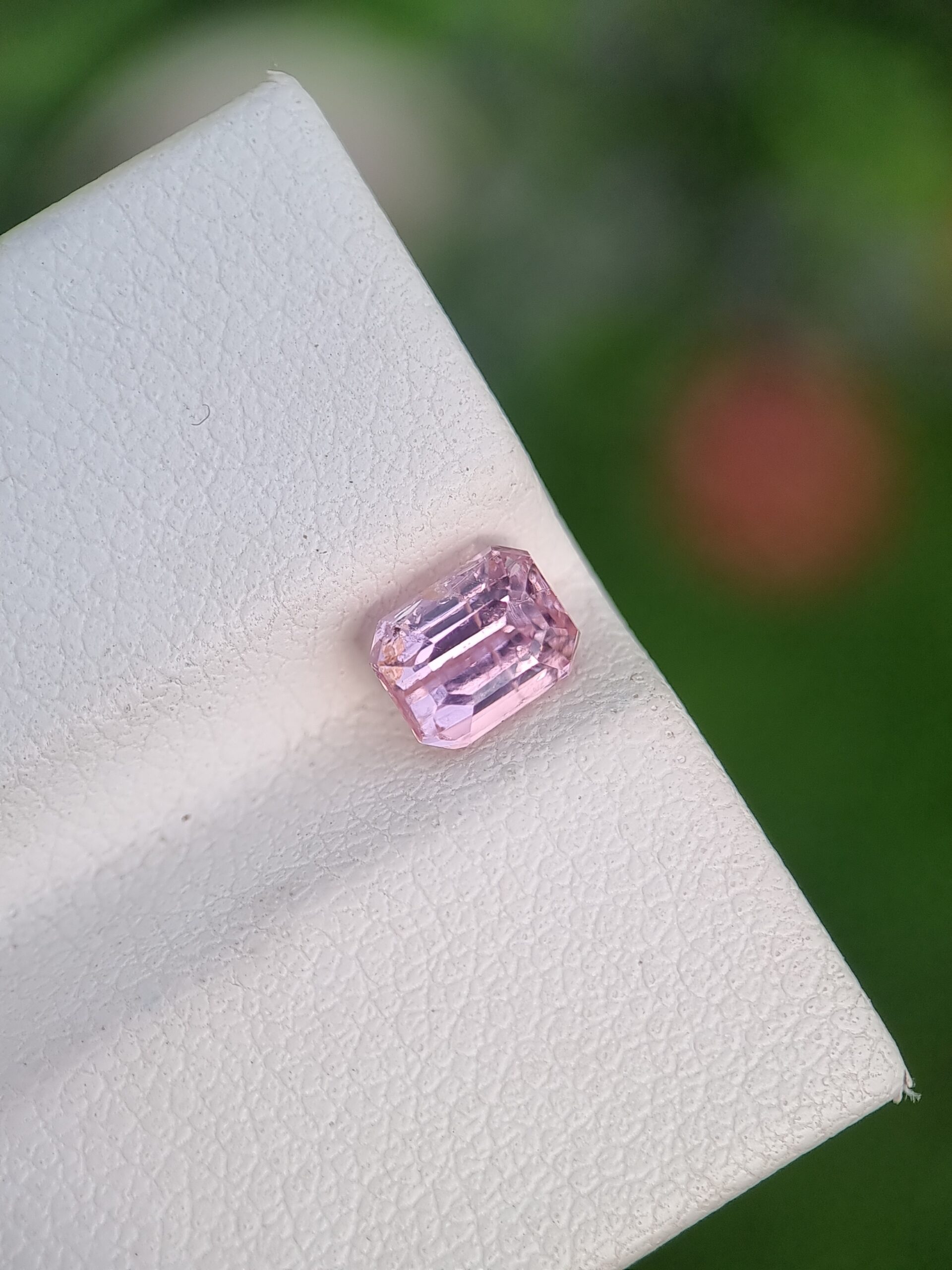 1.04 ct Emerald Cut Pink Natural Imperial Topaz - Authentic Katlang Gem