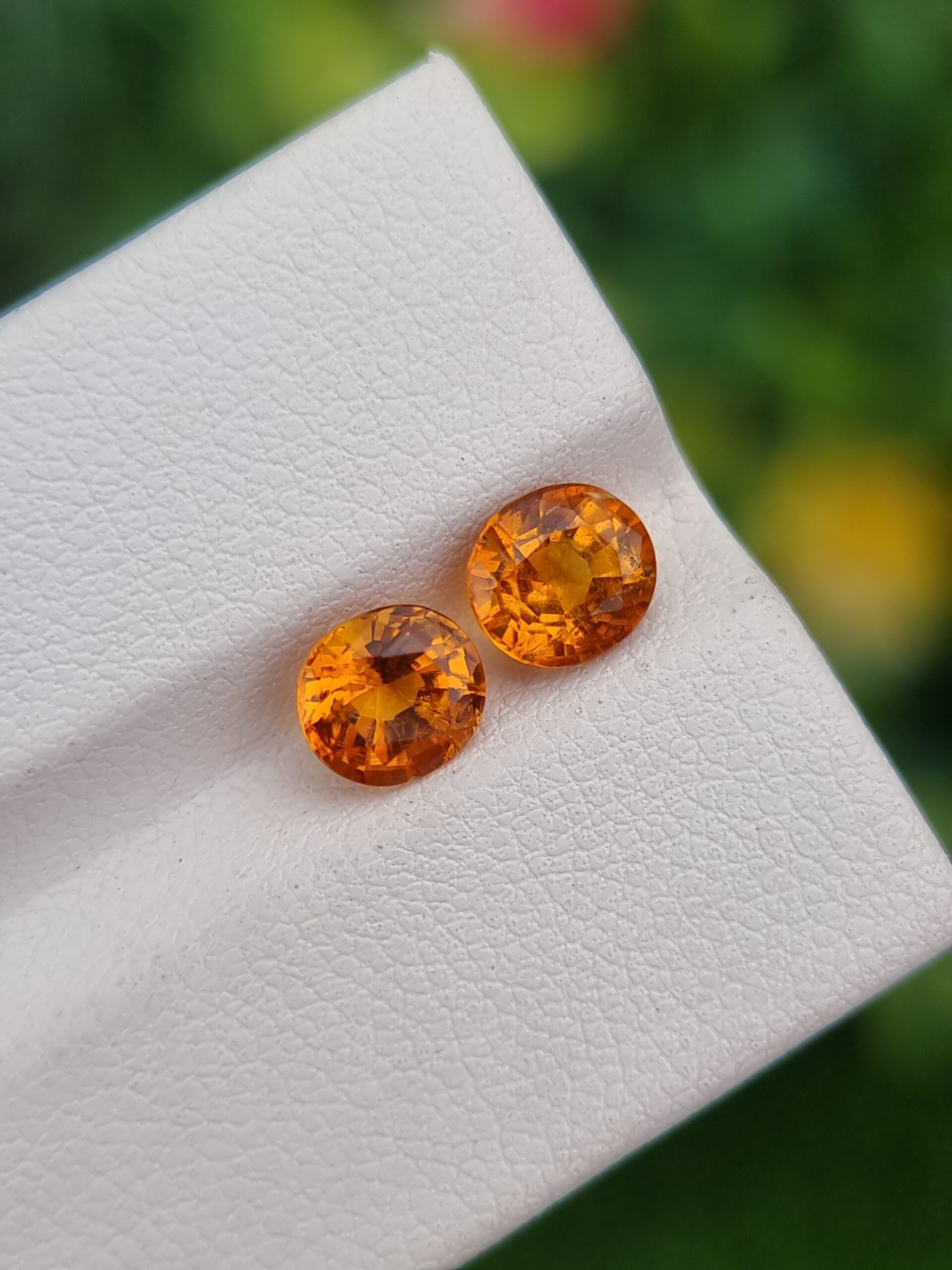 Luxurious Natural Clinohumite Pair | 1.07 & 0.97 ct Oval Gems