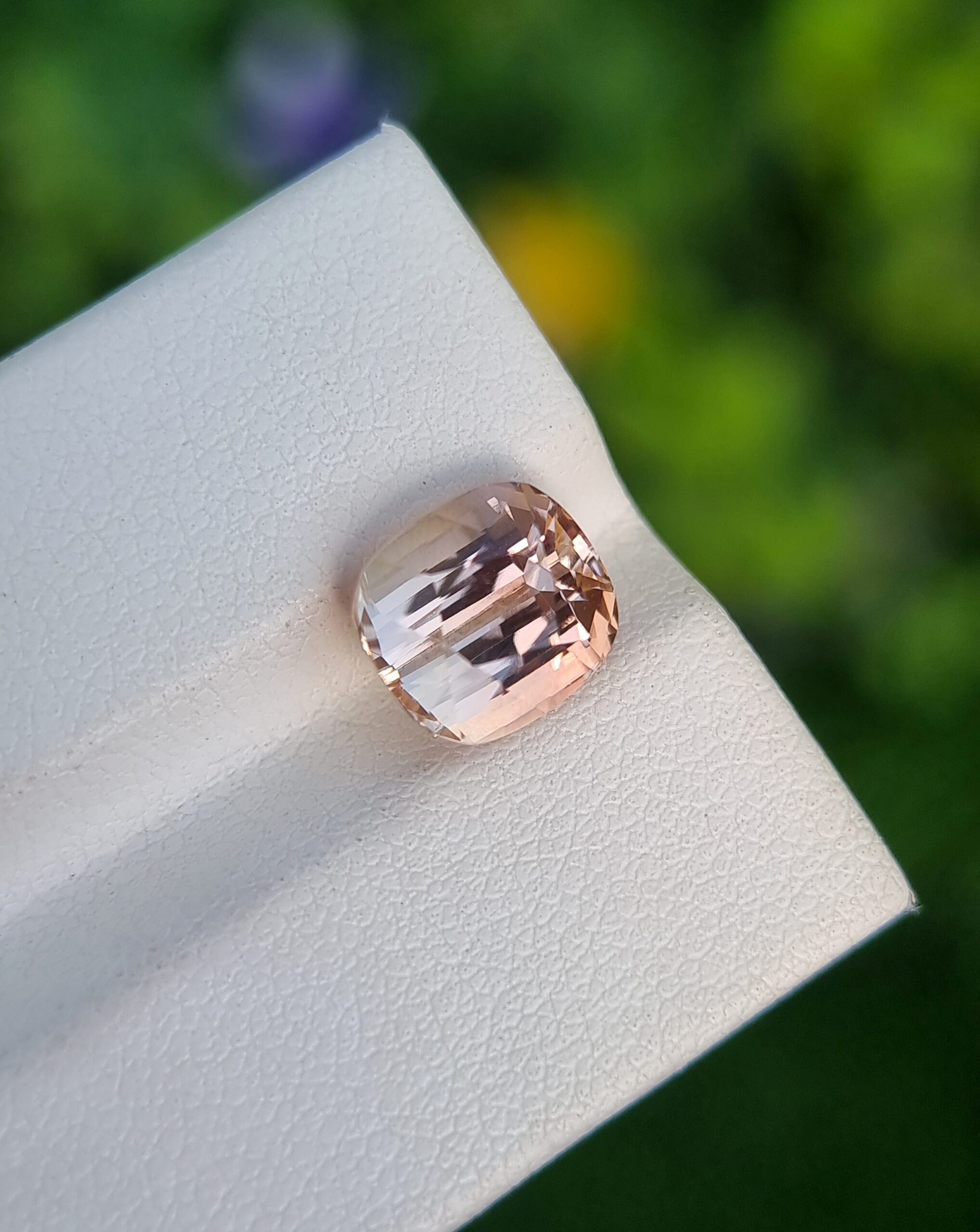 Exquisite 4.10 ct Cushion-Cut Natural Certified Imperial Topaz - Eye Clean and Untreated