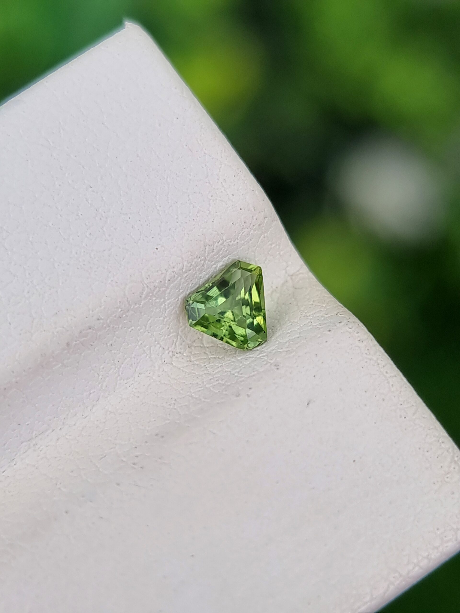 Captivating 0.33 ct Trillion-Cut Natural Tourmaline - Lush Green and Untreated