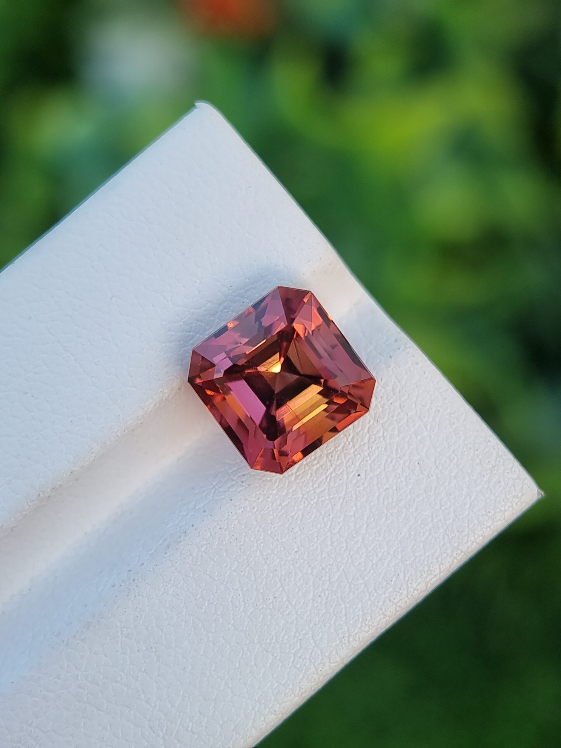 Asscher-Cut Pink Natural Tourmaline 5.40 ct from Congo