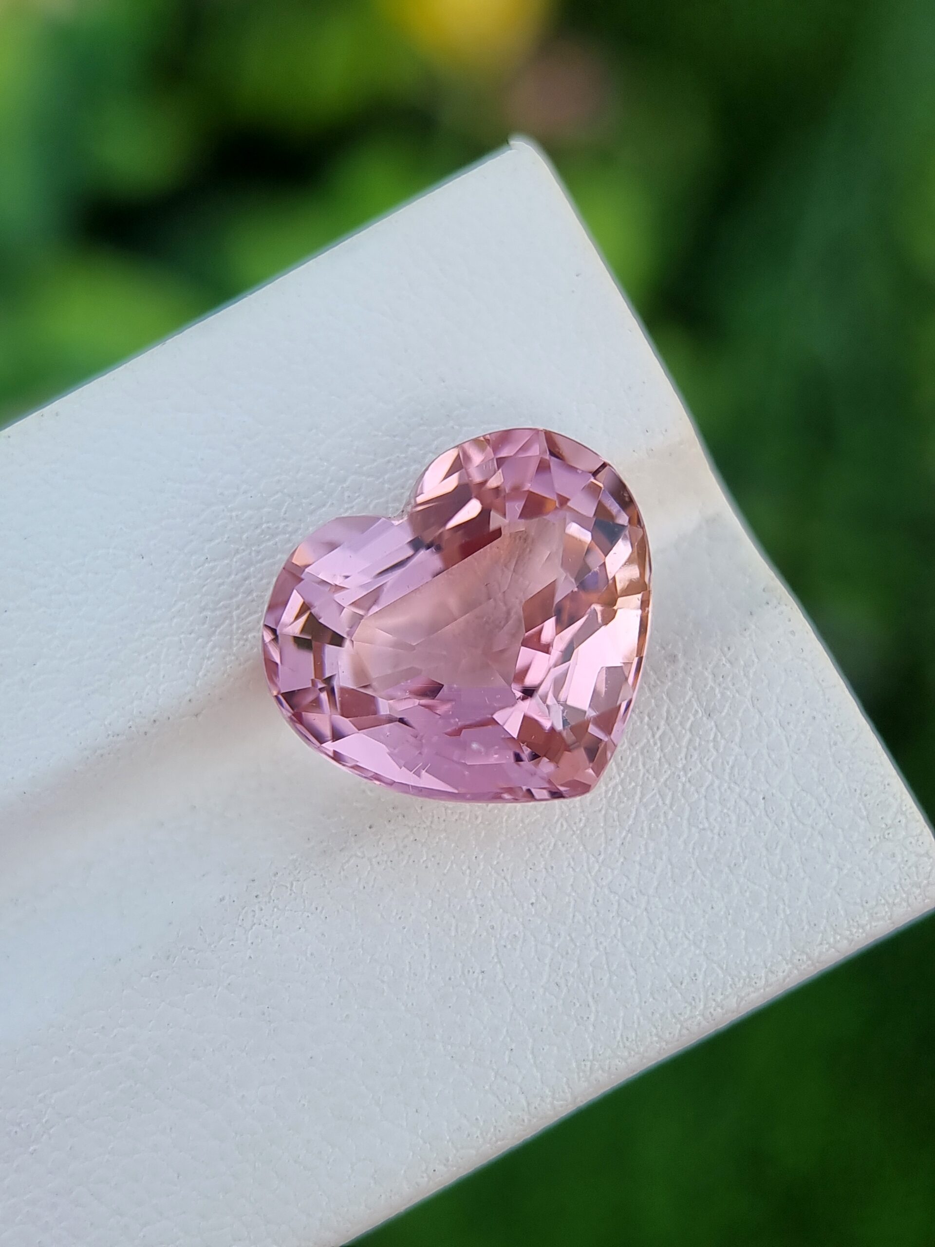 Exquisite 12.00 ct Natural Tourmaline | Heart Shape | Eye-Clean Pink Gemstone from Nigeria