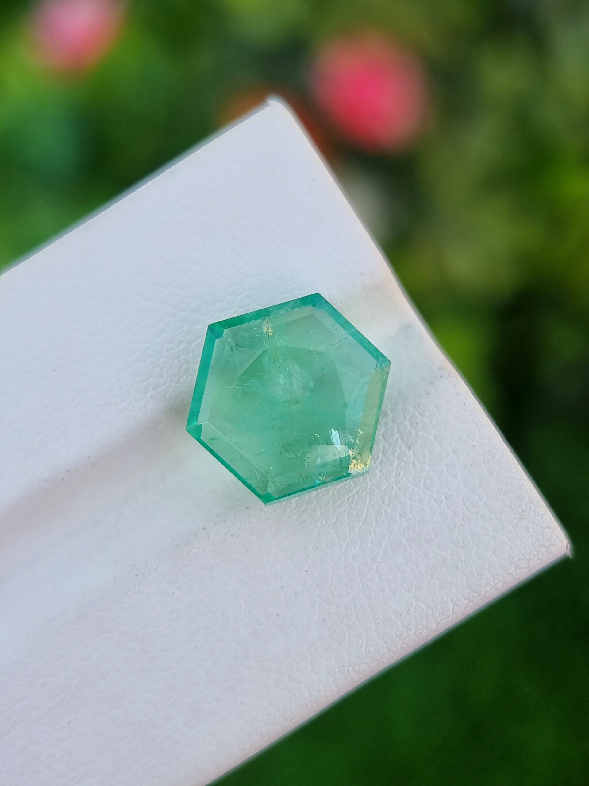 Gorgeous 6.27 ct Natural Emerald | Fancy Cut | Green Gemstone from Zambia