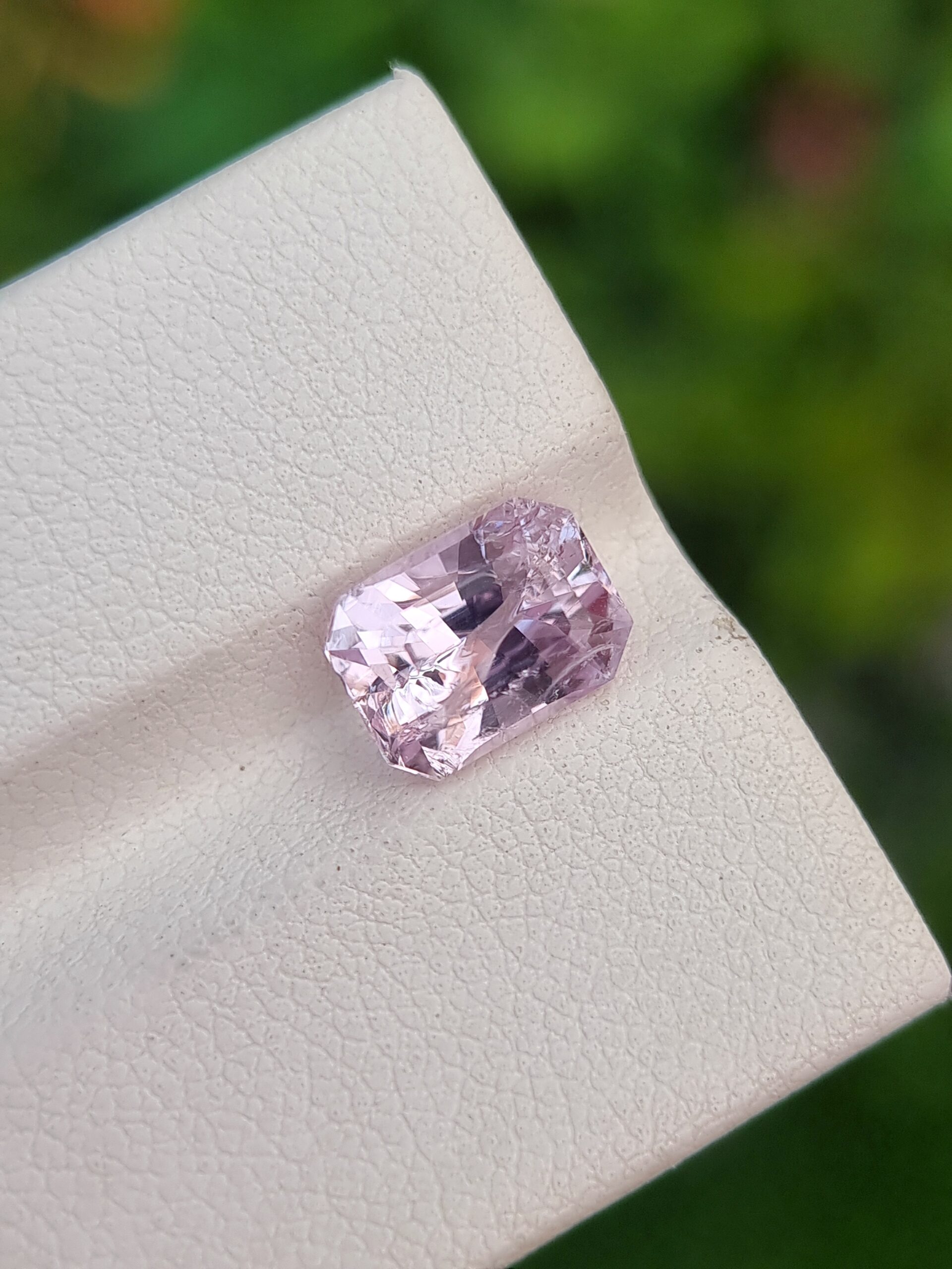 2.53 ct Natural Imperial Pink Topaz in Emerald Cut from Katlang, Pakistan