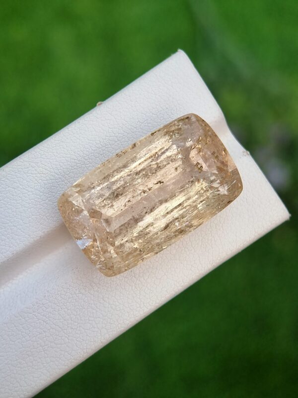 Natural Imperial Topaz (60.56 ct) - Yellow Cushion Cut from Katlang, Pakistan - Image 2